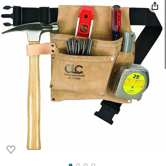 Custom Leathercraft Suede Tool Bag and Poly Web Belt NWOT - Picture 1 of 1